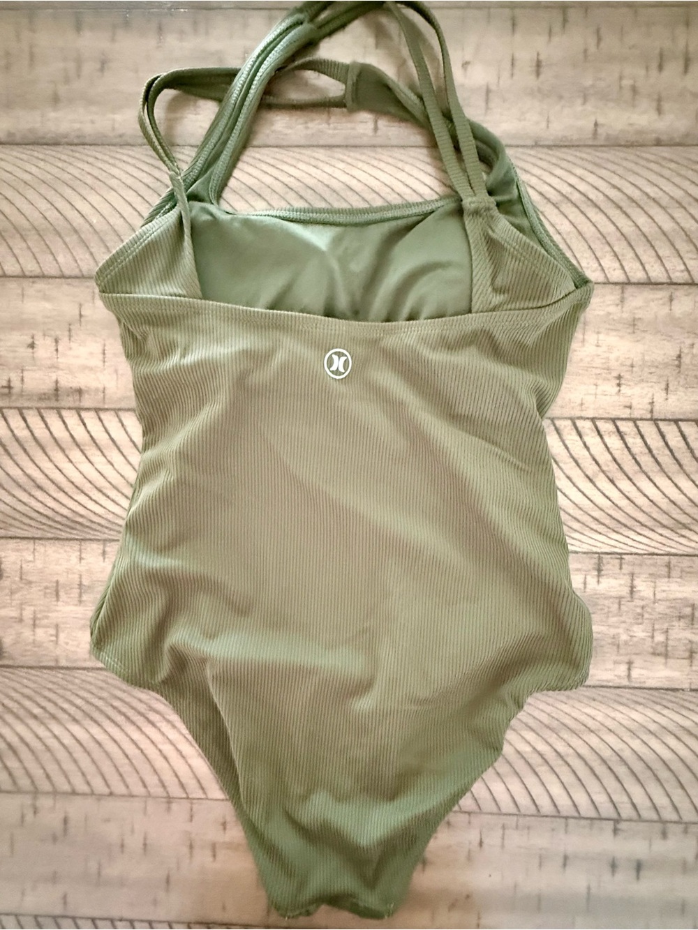 Hurley Olive Ribbed One-Piece - Picture 2 of 5
